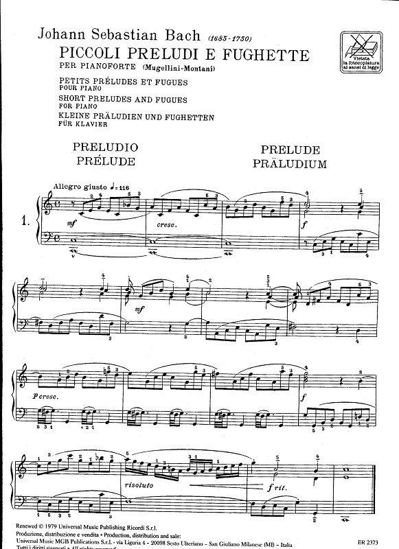 Piccoli Preludi E Fughette